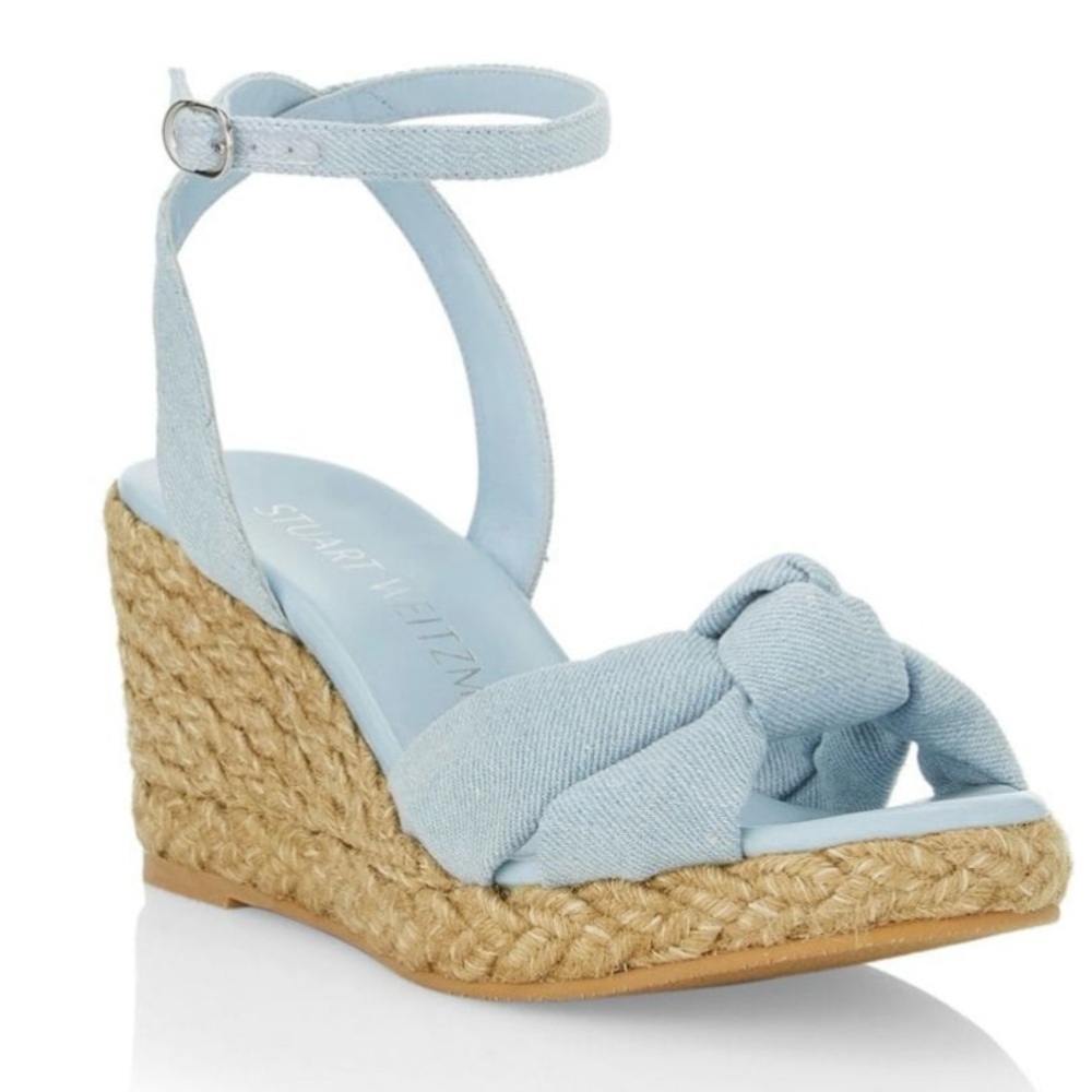 Stuart Weitzman Blue Espadrille Sandals
New without box